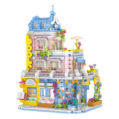 1002pcs Bookshop Building Blocks Set Educational Toy
