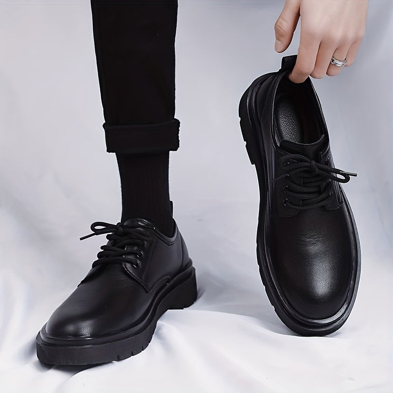 Men's Lace up Derby Dress Shoes For Office Business Formal Events