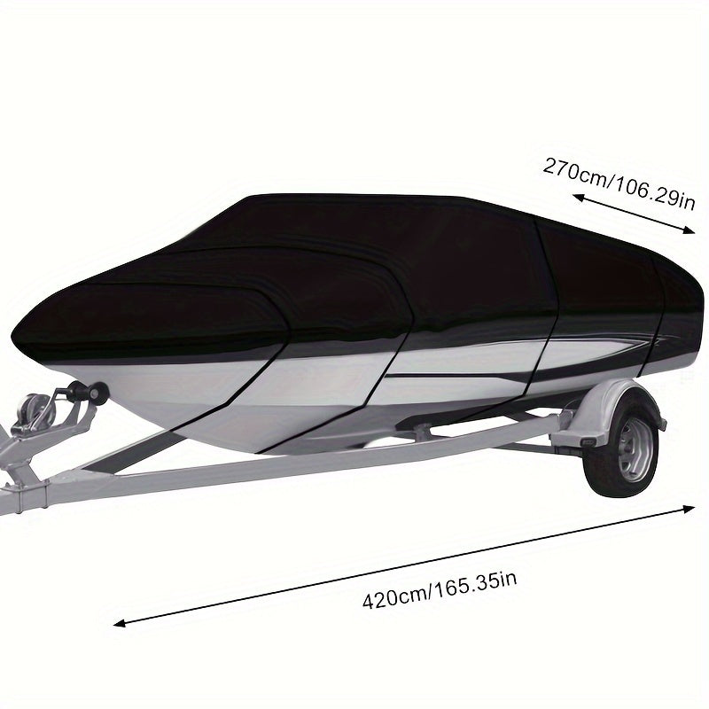 600D Boat Cover Marine Waterproof Boat Cover for V Hull Trimaran Small Boat