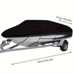 600D Boat Cover Marine Waterproof Boat Cover for V Hull Trimaran Small Boat