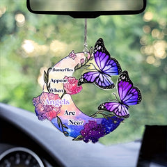 Alphabet Moon Butterfly Car Interior Pendant Home Wall Hanging
