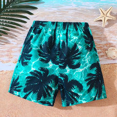Boys Coconut Trees Casual Shorts for Vacation Beach