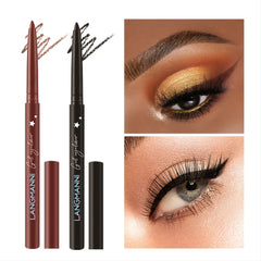 Retractable Creamy Eyeliner Pen Waterproof Smudge Proof Brown