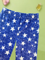 Toddler Girls Starry Stars Graphic Casual Flare Leg Pants