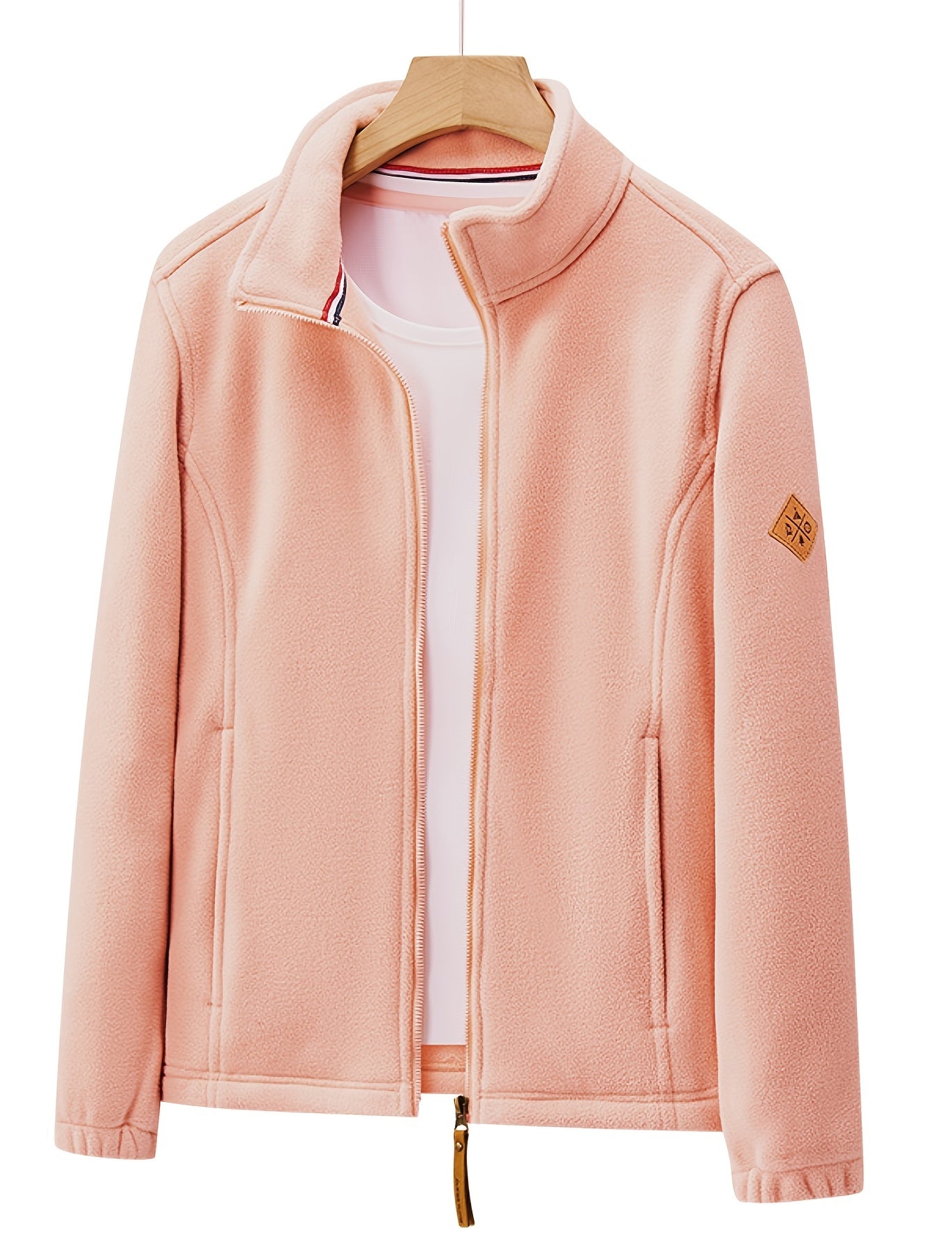 Women's Breathable Polar Fleece Zip Jacket for Outdoor Wear