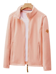 Women's Breathable Polar Fleece Zip Jacket for Outdoor Wear