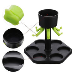 6 Shot Glass Dispenser for Wine Whisky Beer Liquor - Ideal for Parties