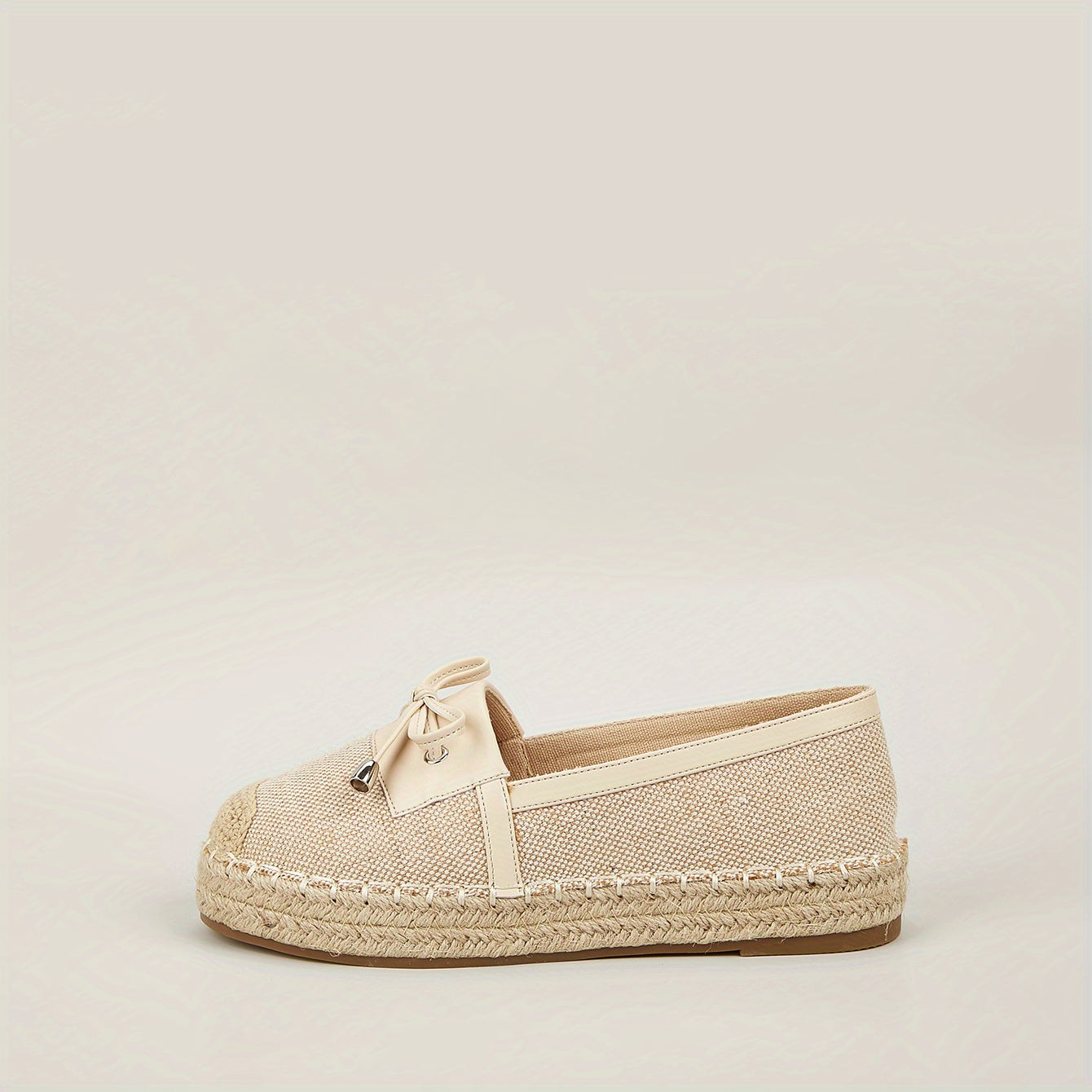 Women's Platform Espadrille Loafers Round Toe Slip-On Flats