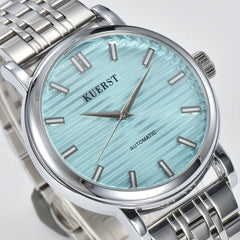KUERST Steel Belt Auto Mechanical Watch Night Glow Classic