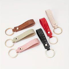 Crocodile Leather Keychain For Men Bag Key Chain Keyring For Men