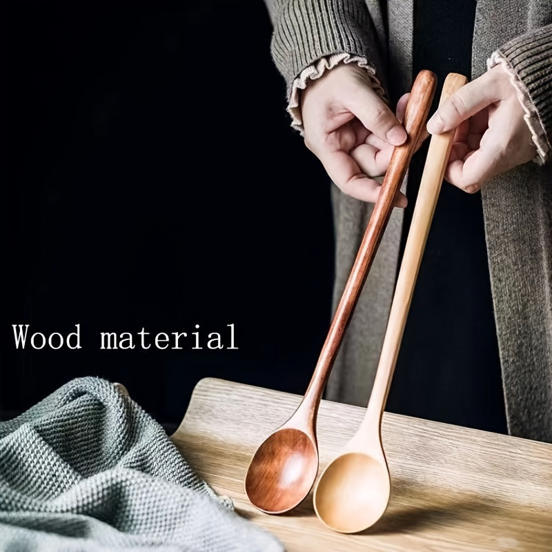 Long Handle Wooden Ladle Extended Cooking Spoon Kitchen Item
