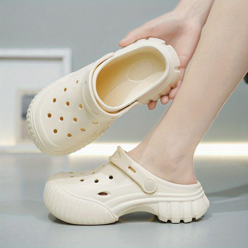 Women's Solid Clogs Casual Garden Shoes - Outdoor Beach Shoes