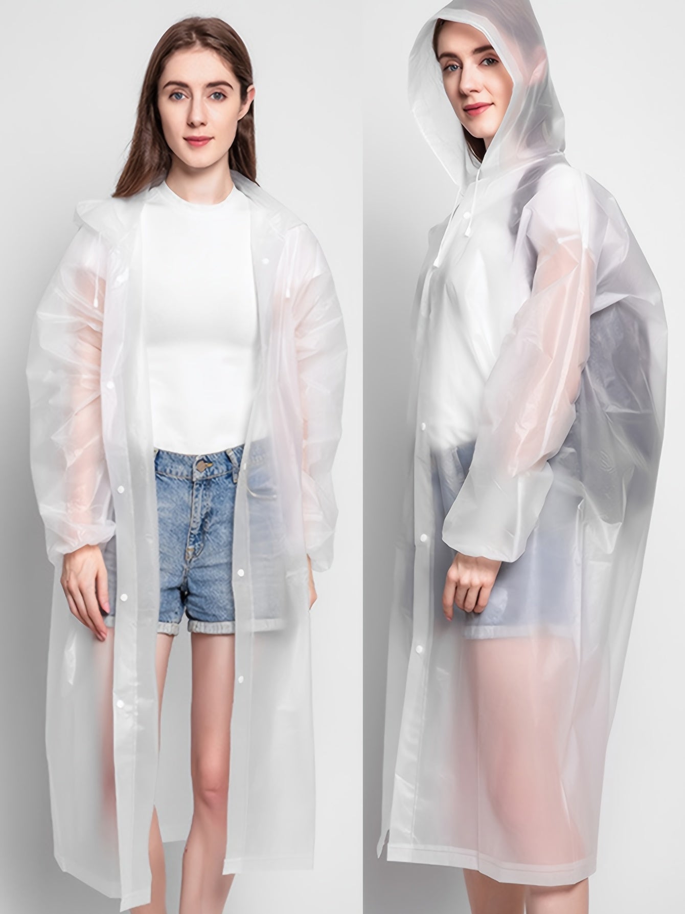 Adjustable Reusable Raincoat for Women & Men - Stay Dry at Disneyland