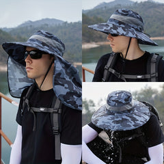 Camouflage Fisherman Hat Quick Dry Waterproof Fishing Hat
