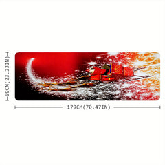 Christmas Cartoon Foot Mat Non-slip Long Strip Carpet