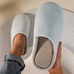 Soft Plush Cozy House Slippers Anti-skid Slip-on Shoes for Men