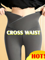 High Waist Sports Leggings With Pockets Tummy Control Soft Running Yoga Pants