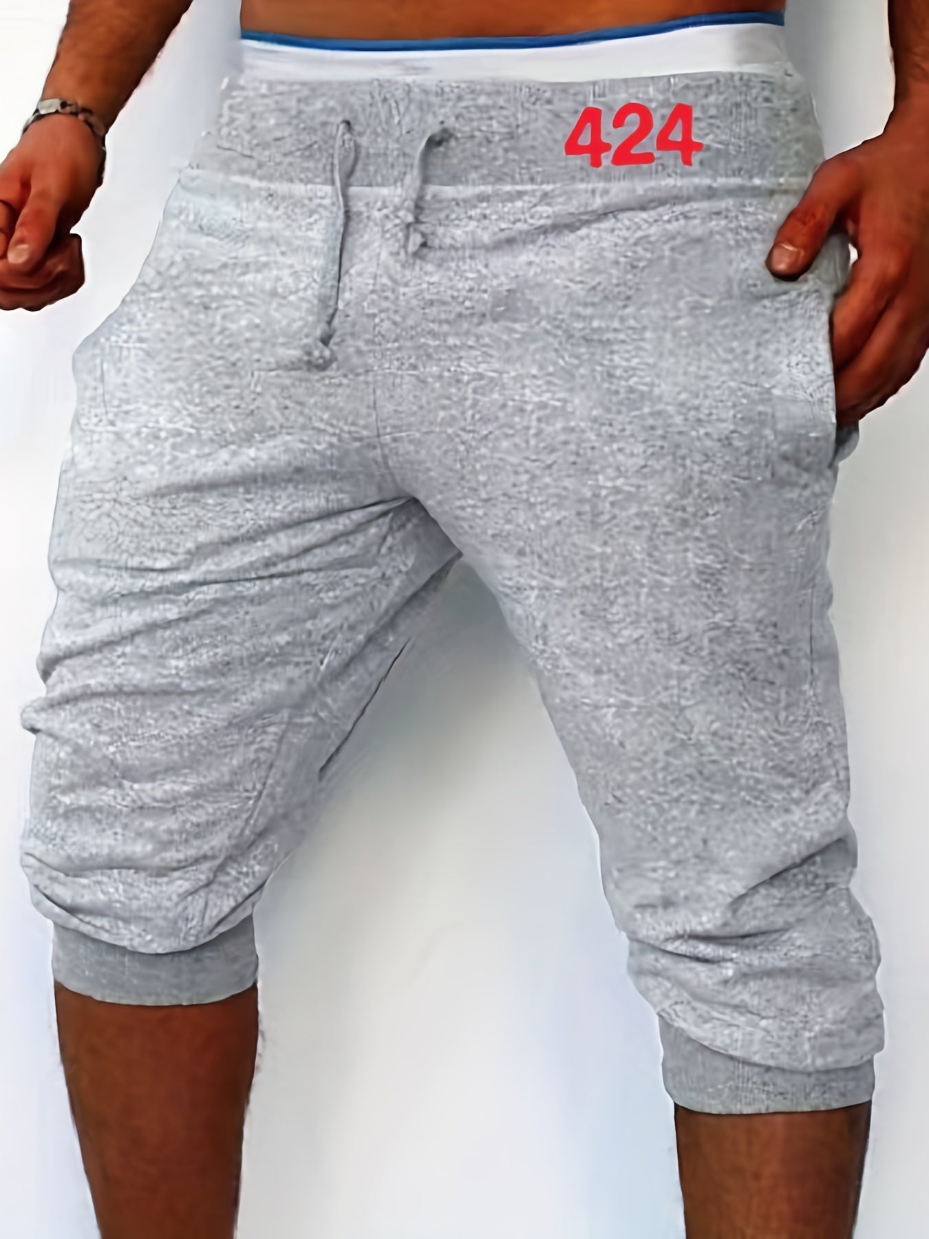 Men's Solid Comfy Stretch Shorts with Elastic Waist - Summer Casual Wear