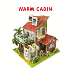 3D Model Puzzles for Kids - DIY Toy Kit for Christmas & Thanksgiving