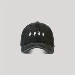 Vintage Baseball Cap LOVE Letter Embroidery Sun Protection Hat