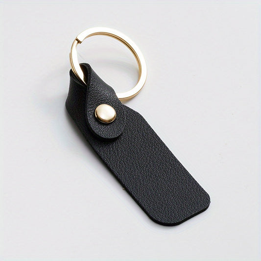 Men's Leather Twist Key Chain Keyring Bag Ornament