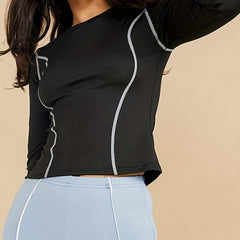 Women's Quick Dry Cycling Jersey Long Sleeve Sports Top