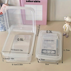 3L 5L ABS Flip Transparent Storage Box