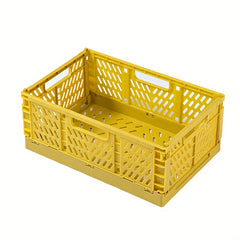 Plastic Folding Storage Basket Large Capacity Organizer Container