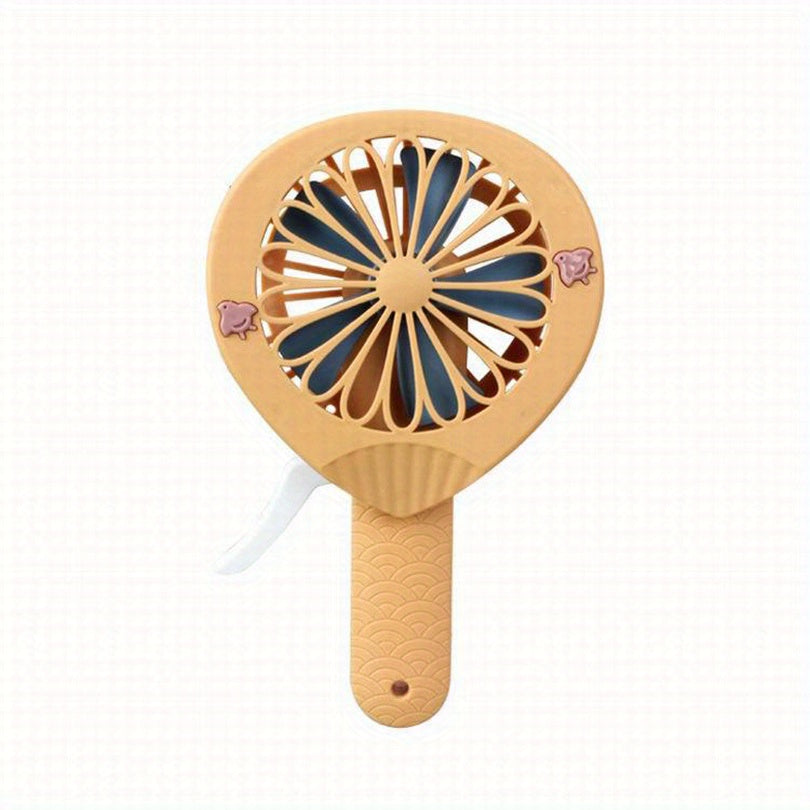 Mini Handheld Fan Portable Hand Pressure Fan Without Handle Cooling Cartoon Fan