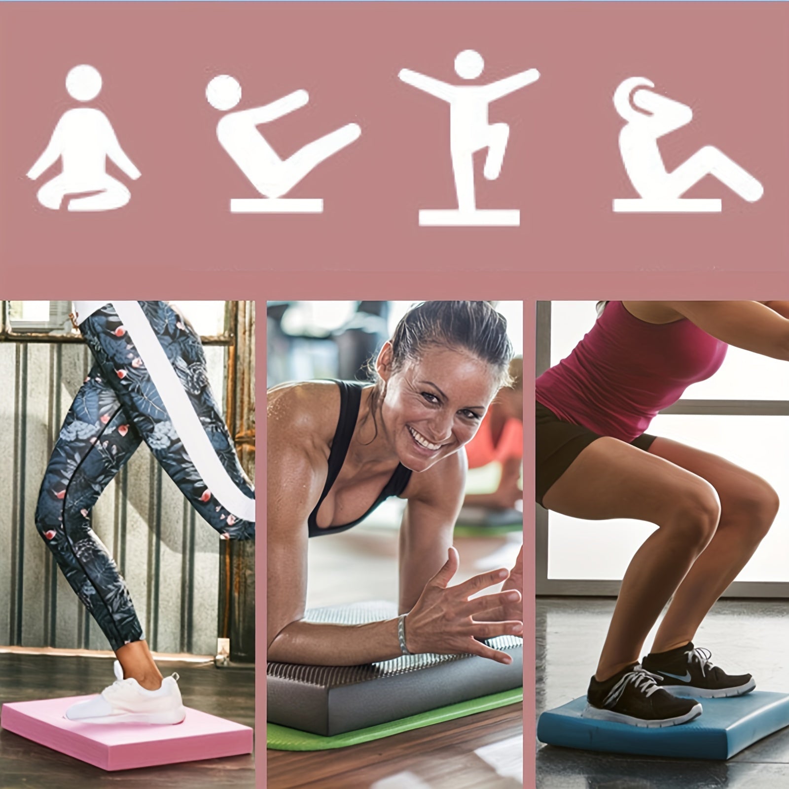 Balance Pad for Knee & Elbow Support - Non-Slip TPE Fitness Kneeling Pad