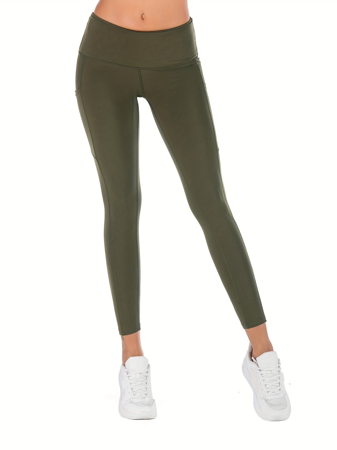 High Stretch Sports Leggings With Pockets for Yoga Fitness Gym
