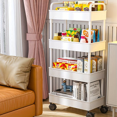 Household Snack Small Cart Large Capacity Organizer Living Room Floor Rack