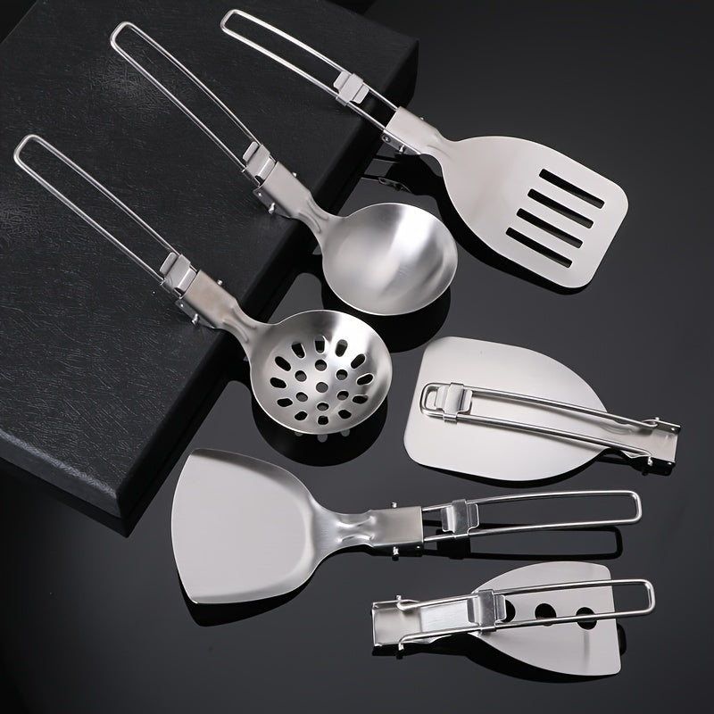 304 Stainless Steel Cutlery Set Portable Folding Kitchenware
