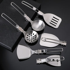 304 Stainless Steel Cutlery Set Portable Folding Kitchenware