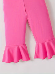 Toddler Baby Girls Stylish Halter Neck Wide Leg Jumpsuit
