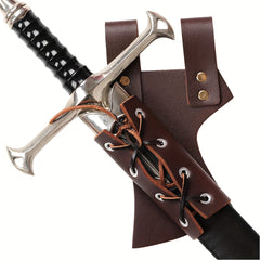 Renaissance Medieval Viking Costume Props PU Leather Belt & Sword Sheath