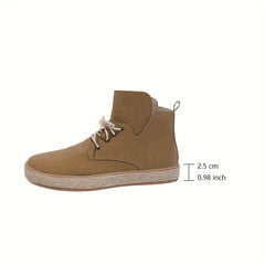 High Top Solid Skate Shoes Wear Resistance Non Slip Flat Walking Shoes