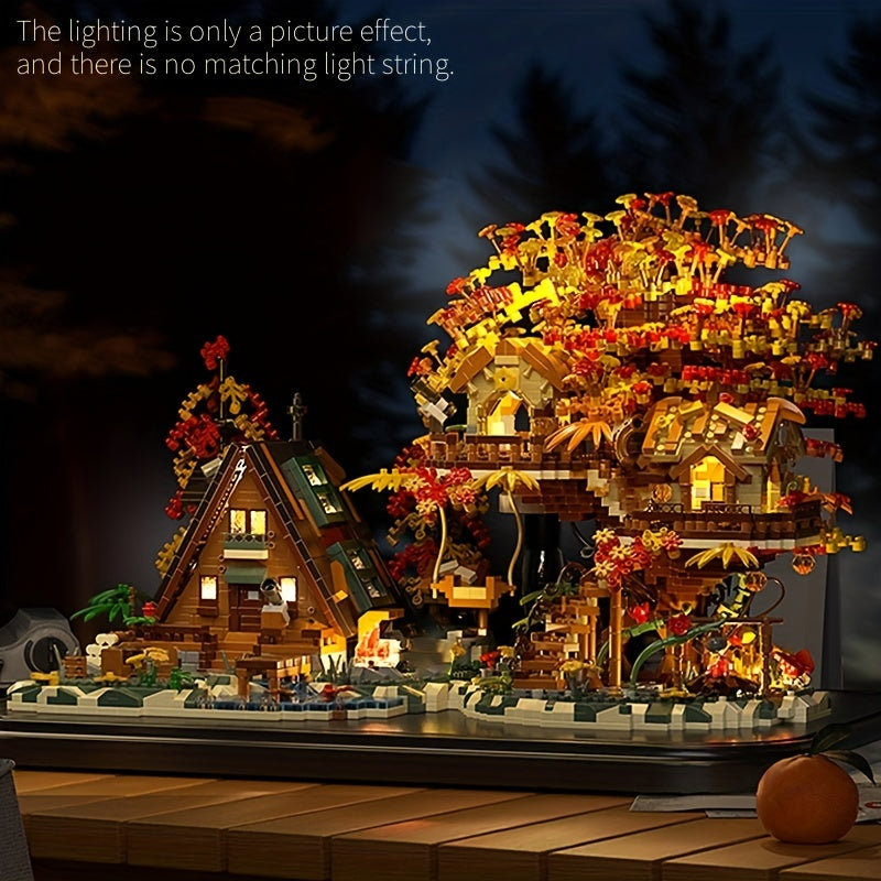 Autumn Tree House Small Building Block Set