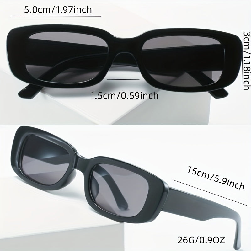 Rectangle Frame Sunglasses For Women Men UV400