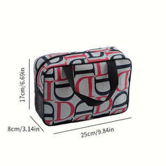Large Capacity Waterproof Travel Makeup Bag with Handle for Men and Women