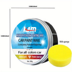 200g Car Paint Wax Crystal Coating Sponge Polishing Protection
