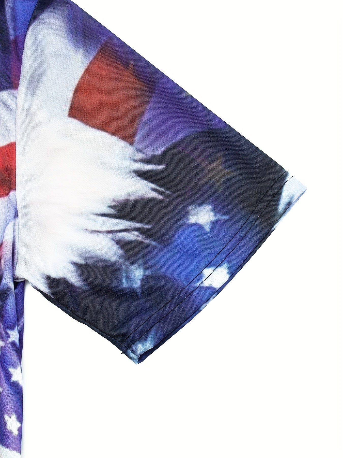 Men's Bald Eagle Print T Shirt for Summer Outdoor Activities