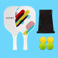 Pickleball Paddle Set Of 4 Paddles With Edge Guard And Rubber Ring