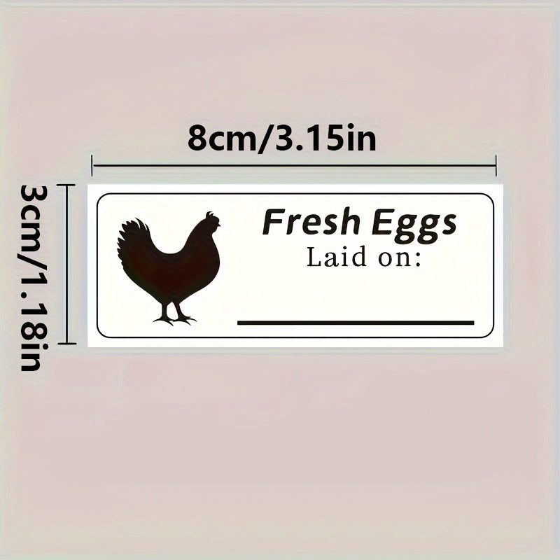 120pcs Egg Box Date Tags Self-adhesive Label Stickers