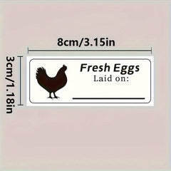 120pcs Egg Box Date Tags Self-adhesive Label Stickers