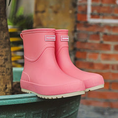 Women's Waterproof Non slip Rain Boots Wear Resistant Short Boots
