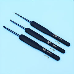 3pcs Crochet Tool Set Knitted Doll Wool Soft Handle Needle Diy Hand Knitting