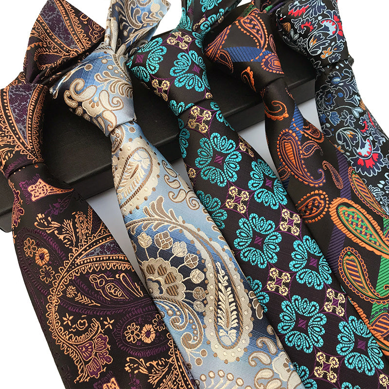 Paisley Waist Flower Men's Tie Formal Business Casual Suit Necktie