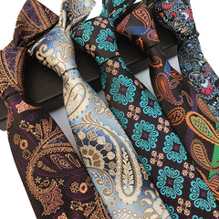 Paisley Waist Flower Men's Tie Formal Business Casual Suit Necktie
