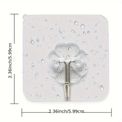 20pcs 6x6cm Strong Load-bearing Wall Shelf Cup Suction Cup Self